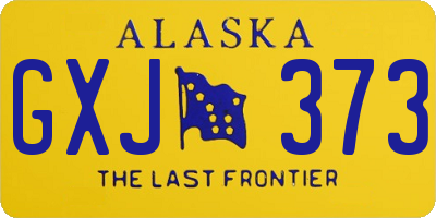 AK license plate GXJ373