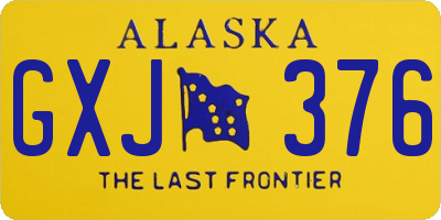 AK license plate GXJ376