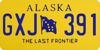 AK license plate GXJ391