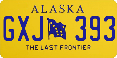 AK license plate GXJ393