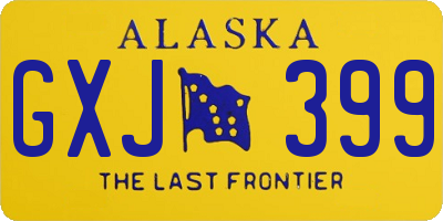 AK license plate GXJ399