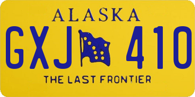 AK license plate GXJ410