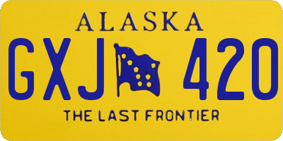 AK license plate GXJ420