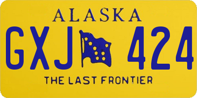 AK license plate GXJ424