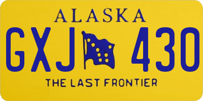 AK license plate GXJ430
