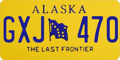 AK license plate GXJ470