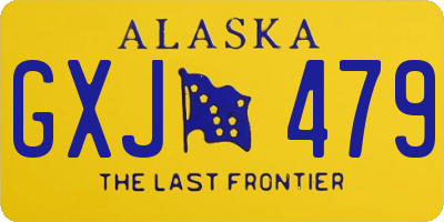 AK license plate GXJ479