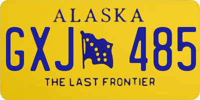 AK license plate GXJ485