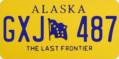 AK license plate GXJ487