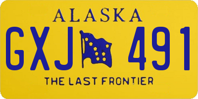 AK license plate GXJ491
