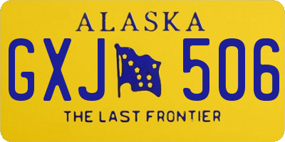 AK license plate GXJ506