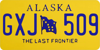 AK license plate GXJ509