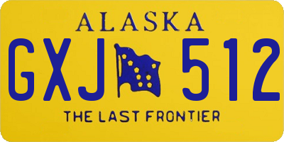 AK license plate GXJ512