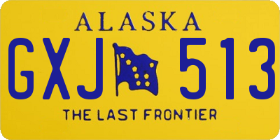 AK license plate GXJ513