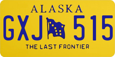 AK license plate GXJ515