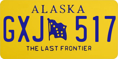 AK license plate GXJ517