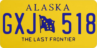 AK license plate GXJ518