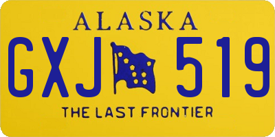 AK license plate GXJ519