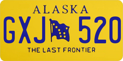 AK license plate GXJ520