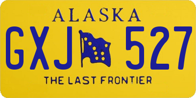 AK license plate GXJ527