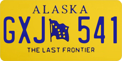 AK license plate GXJ541