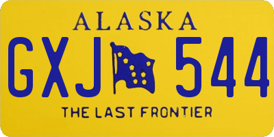 AK license plate GXJ544