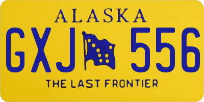 AK license plate GXJ556