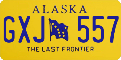AK license plate GXJ557