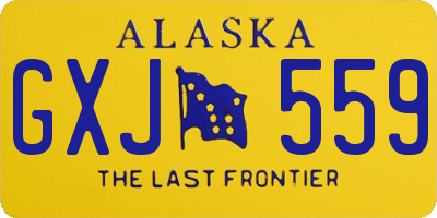 AK license plate GXJ559