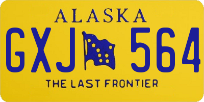 AK license plate GXJ564