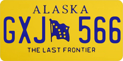 AK license plate GXJ566