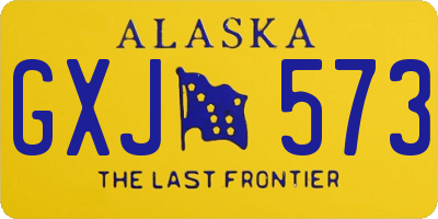 AK license plate GXJ573