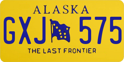AK license plate GXJ575