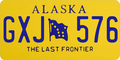 AK license plate GXJ576