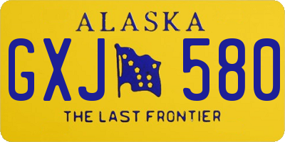AK license plate GXJ580