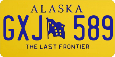 AK license plate GXJ589