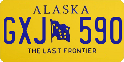 AK license plate GXJ590