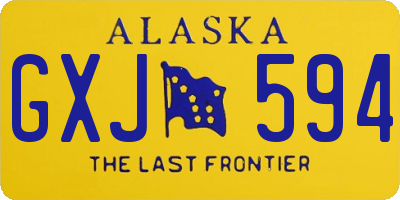 AK license plate GXJ594