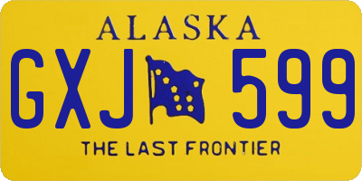 AK license plate GXJ599