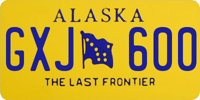 AK license plate GXJ600