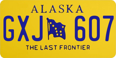 AK license plate GXJ607