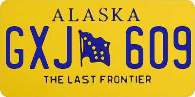 AK license plate GXJ609
