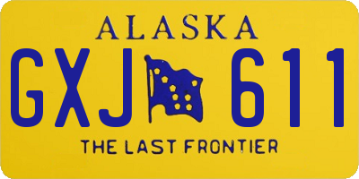 AK license plate GXJ611