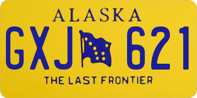 AK license plate GXJ621