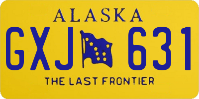 AK license plate GXJ631