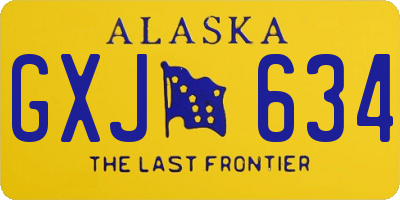 AK license plate GXJ634