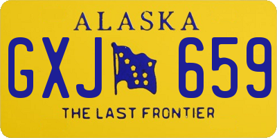 AK license plate GXJ659