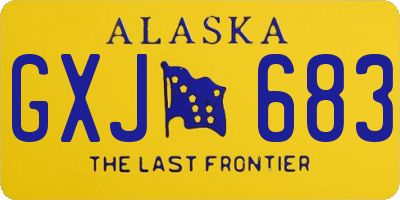 AK license plate GXJ683