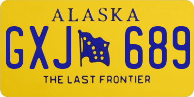 AK license plate GXJ689