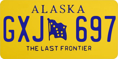 AK license plate GXJ697